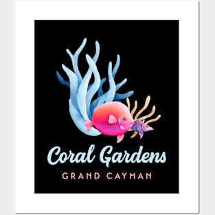 Coral Gardens Grand Cayman Coral Reef Tropical Fish Posters and Art